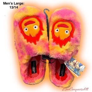 Studio Ghibli Howl’s Moving Castle Calcifer Faux Fur Men's Slippers